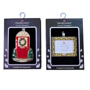 Harvey Lewis New Home For The Holidays Ornament Set 2018 Crystals From Swarovski